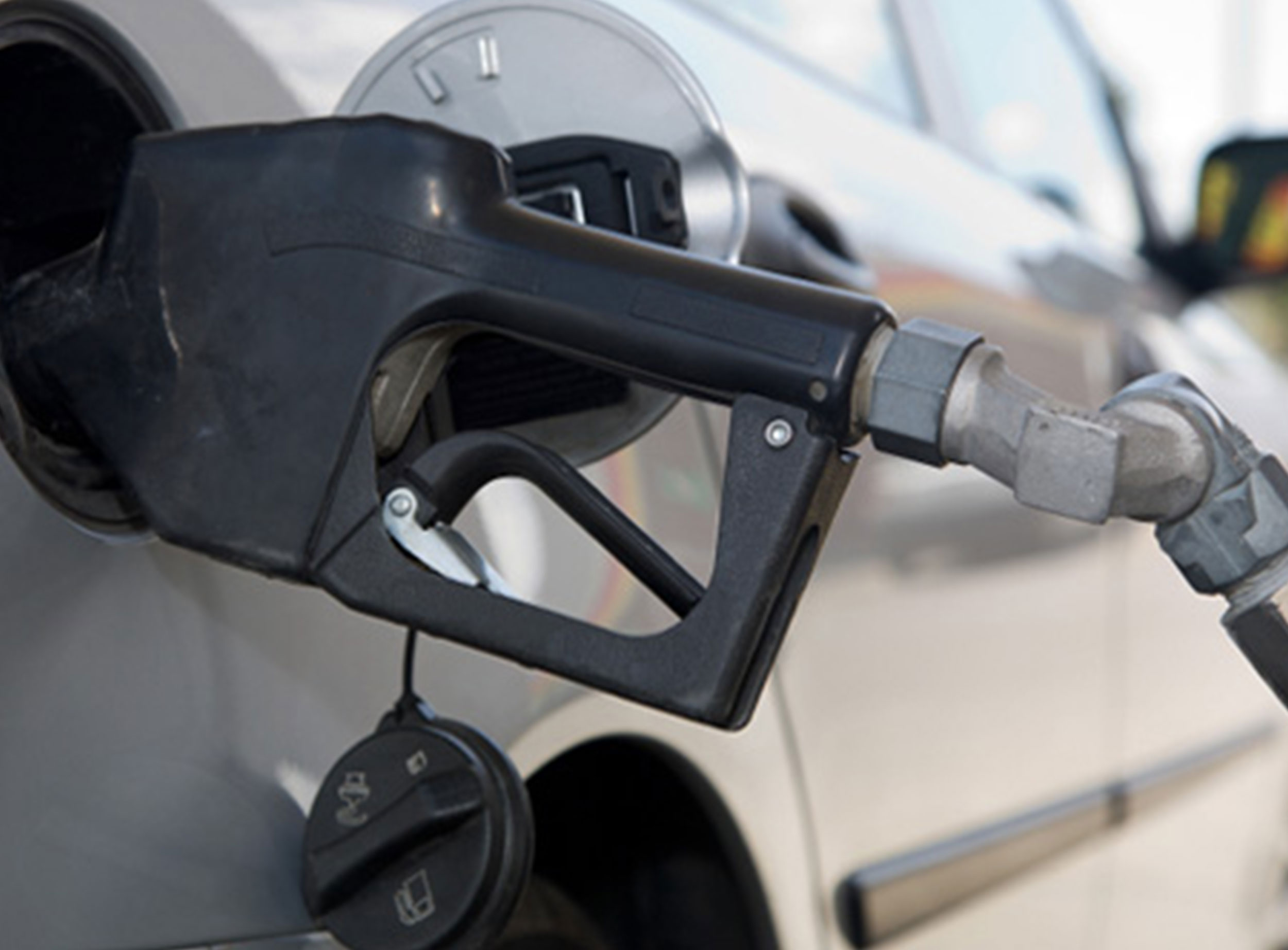 image of gas pump in vehicle