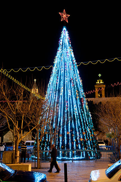 image of Christmas tree in Manger Square in Bethlehem