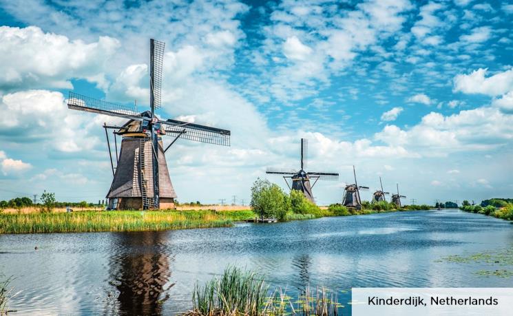 image of windmills in the Netherlands
